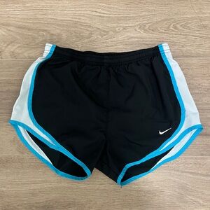 Nike Black and Blue Athletic Shorts